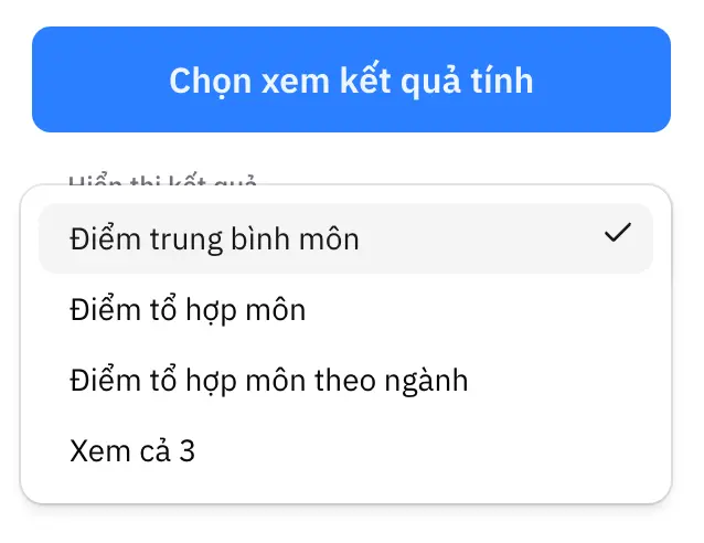 Hướng dẫn sử dụng công cụ tính điểm