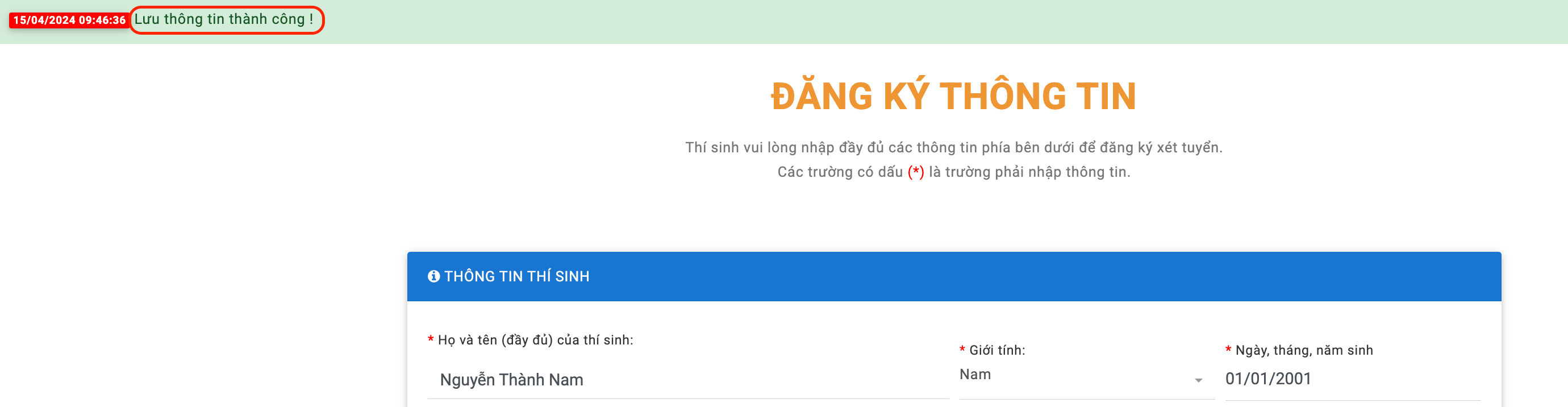 Hướng dẫn xét tuyển học bạ thpt