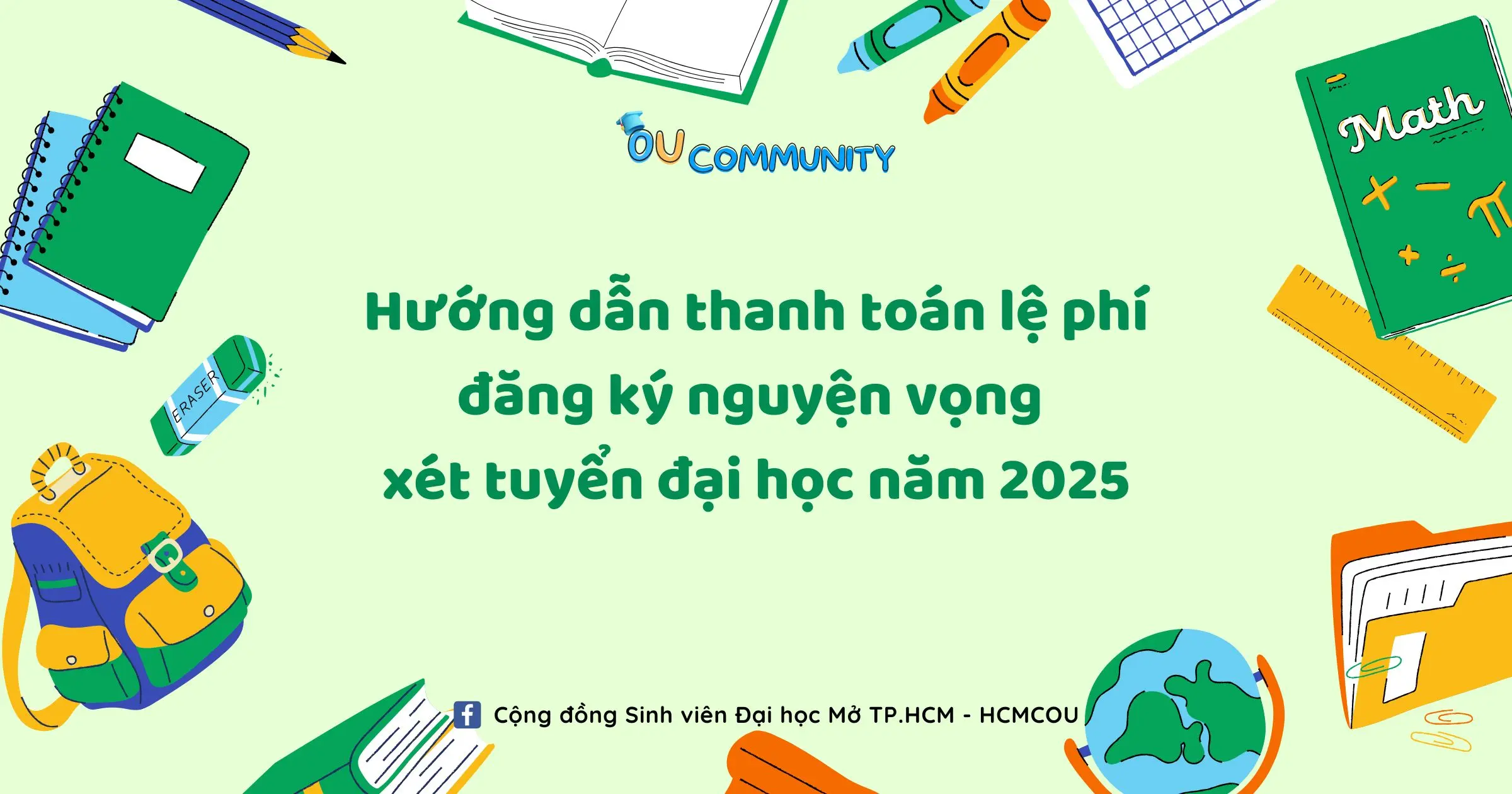 Hướng dẫn thanh toán trực tuyến lệ phí đăng ký xét tuyển ĐH Hướng dẫn thanh toán trực tuyến lệ phí đăng ký xét tuyển ĐH