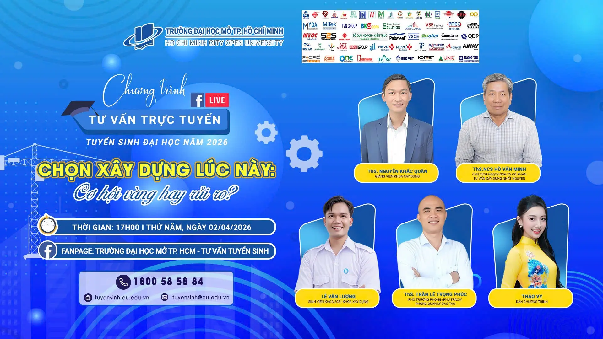 CHỌN NGÀNH XÂY DỰNG